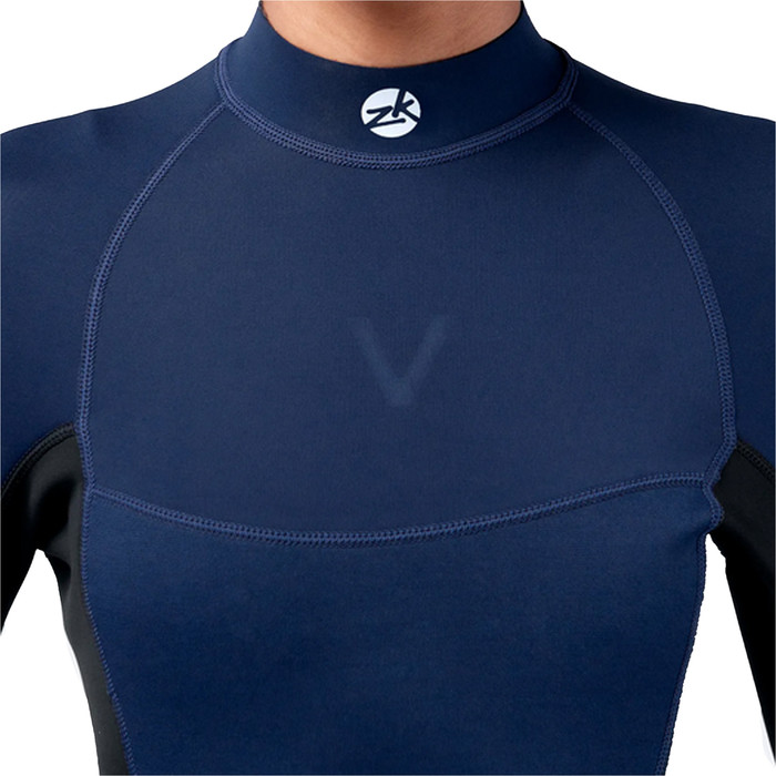 2023 Zhik Womens Microfleece V 1mm Neoprene Long Sleeve Top DTP0520W - Navy